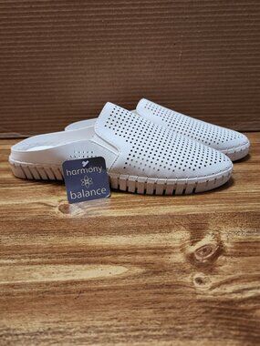 New Harmony‎ Balance Sashay Mules Slides - White - Size 9